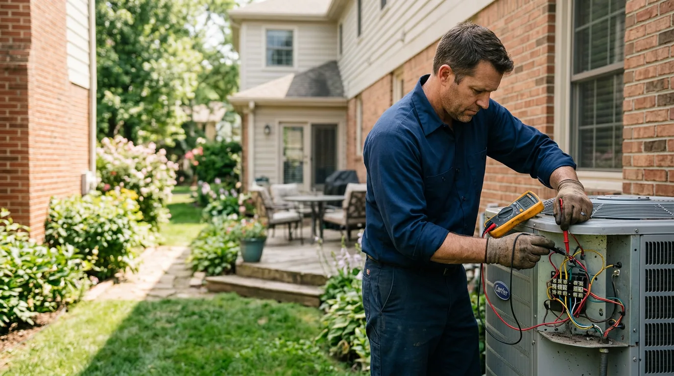 HVAC technician working near Riverside, NJ